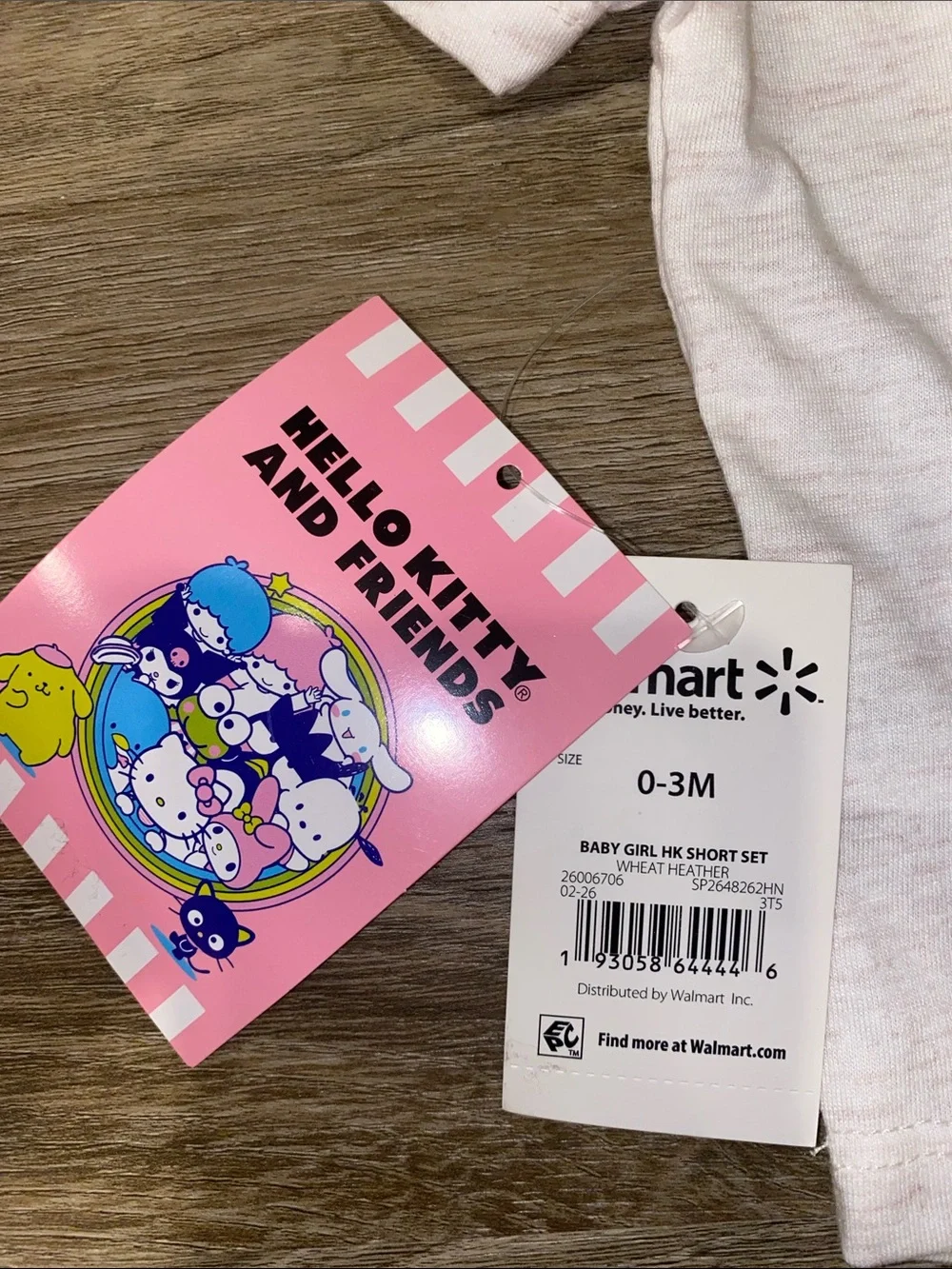 Hello Kitty Kids Pajama Set - White, Pink, Red